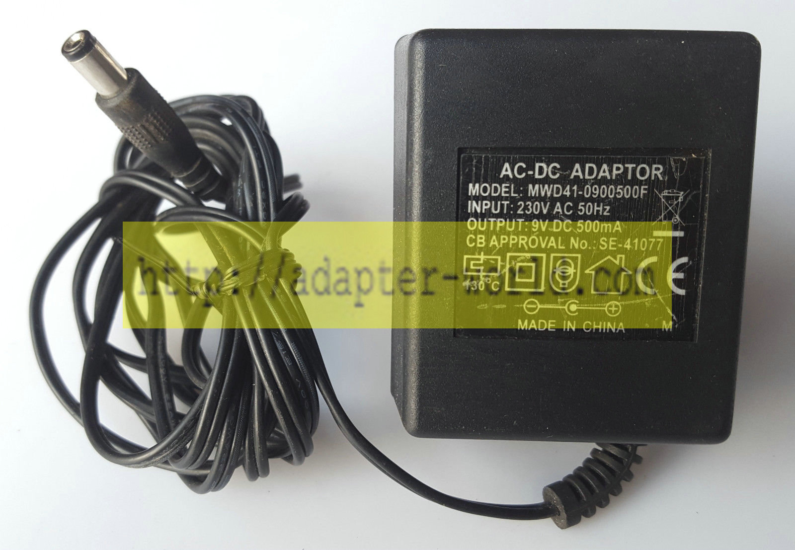 *Brand NEW* MWD41-0900500F 9V 0.5A AC/DC ADAPTER POWER SUPPLY
